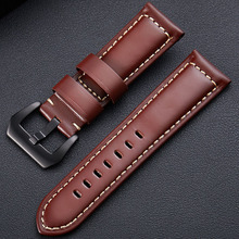 Handmade Genuine Leather Watchbands Men Women Bracelet  20 22 24 26mm VINTAGE Watch Band Strap Wiht PVD Buckle 2024 - buy cheap