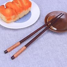 Natural Wood Chopsticks 23.5cm Handmade Japanese Style Sushi Tableware Reusable Eco-Friendly Retro Kitchen Chop Sticks Food Tool 2024 - buy cheap