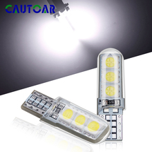 6Pcs T10 W5W 194 168 LED Car Light 5050 SMD Silica gel Waterproof Wedge Light Automobiles Light Bulbs Trunk Lamp Accessories 2024 - buy cheap