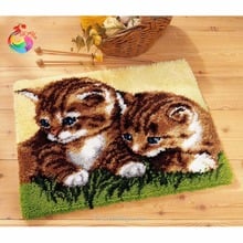 Carpet embroidery Cartoon Cat sets for embroidery stitch thread Latch hook rug kits knitting needles rugs and carpets needlework 2024 - buy cheap