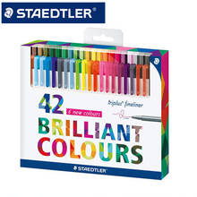 STAEDTLER 334 C42 Colored Art Marker Pens Painting Pen Stationery School Office Supplies 0.3mm Fine Line Marker Pen 42 Colors 2024 - buy cheap