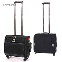 Travel Belt  Convenient oxford Rolling Luggage Spinner 18 inch Men Business Boarding Suitcase Wheels Carry On Travel Bags 2024 - buy cheap