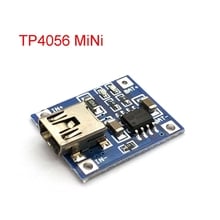 Placa de carregamento de bateria lipo usb, mini porta microfone tp4056 1a placa de carregamento módulo de bateria de lítio diy 2024 - compre barato