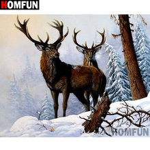 HOMFUN Full Square/Round Drill 5D DIY Diamond Painting "deer" Embroidery Cross Stitch 5D Home Decor A16417 2024 - buy cheap