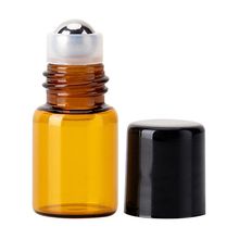 Mini Empty Glass Rolling Ball Bottle Essential Oil Perfume Liquid Container Refillable Travel Tool 2024 - buy cheap