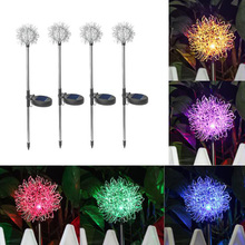 LED Solar Light Outdoors Garden Lawn Lamp Solar Dandelion Lamp Outdoor Waterproof Holiday Led Solar Garden Dandelion Light 2024 - buy cheap