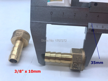 free shipping copper fitting 10mm Hose Barb x 3/8" inch Female BSP Brass Barbed Fitting Coupler Connector Adapter 2024 - buy cheap
