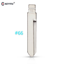 KEYYOU 10pcs/lot Metal Blank Uncut Flip Remote Key Blade Type 66# For BYD F0 Remote Key Blade NO.66 2024 - buy cheap
