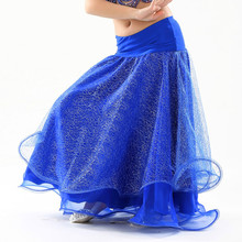 Crianças Desempenho Traje de Dança Do Ventre Indiano Bollywood Crianças Roupas para Meninas Saia Dança Do Ventre 1 Pcs Saia 2024 - compre barato