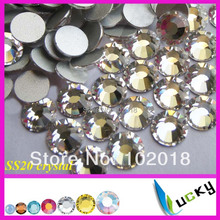 Free Shipping  1440pcs ss20 Crystal Color Flatback non hotfix rhinestone Nail art crystal beads For DIY 2024 - buy cheap