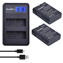 DuraPro 2pcs EN-EL14a EN-EL14 EL14 Battery + LCD USB Dual Charger For Nikon Df Battery D5500 D5300 D3300 D5100 D5200 D3100 D3200 2024 - buy cheap