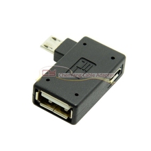 Adaptador Micro USB 2,0 OTG con ángulo izquierdo, 90 grados, para Galaxy S3, S4, S5, Note2, Note3, teléfono móvil y tableta 2024 - compra barato