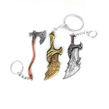 God Of War-llavero con colgante de aleación para hombre y mujer, accesorios de Cosplay, 4 Kratos, Blades Of Chaos 2024 - compra barato