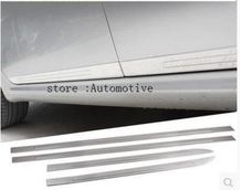 stainless steel side door body molding stripe 4pcs for Peugeot 508 2011 2012 2013 2024 - buy cheap