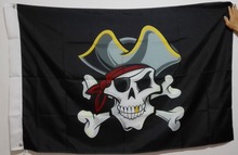Bandeira do pirata roger jolly vermelho bandana, crânio e bandeira cruzada 3x5ft 150x90cm, bandeira de bronze, furos de metal 2024 - compre barato