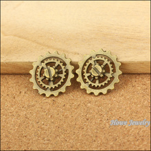 Wholesale 15 pcs Antique bronze Steampunk Gear Pendant Alloy DIY Fashion charm Bracelet Necklace Jewelry Accessories 10086 2024 - buy cheap