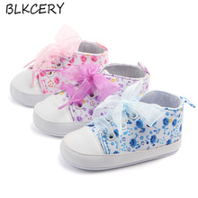 New Fashion Baby Girls Shoes Lace-Up Bow Tie Toddler Newborn Polka Dots Infant Classic First Walkers Toddler Sneakers Crib Shoes 2024 - buy cheap