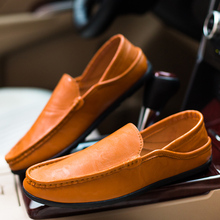 2019 zapatos casuales de cuero mocasines hombre suave cómodos zapatos de conducción hombres mocasines resbalón en los zapatos de los hombres clásicos mocasines Zapatillas 2024 - compra barato