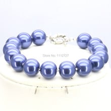 10mm Ornaments Round Light Blue Glass Pearl Beads Bracelet Hand Made DIY Jewelry Making Design Christmas Gifts For Girls Women 2024 - buy cheap