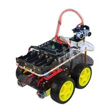 LAFVIN Multi-Functional 4WD Robot Car Chassis Kits for UNO R3 170 Point Mini Breadboard For Robot Car Assembly Kit 2024 - buy cheap