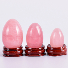 Natural Rose Quartz Egg Undrill Mineral Stone Sphere Yoni Egg Crystal Ball Massage Healing Feng Shui Home Decor Accessory 2024 - buy cheap