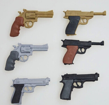 Hot Military New 3D Eraser for Personal Collection  Gun Eraser Revolver Eraser  Desert Eagle Pistol Eraser  6 Pieces Per Lot 2024 - buy cheap