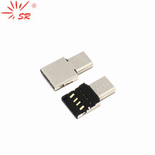 Adaptador SR Micro USB a USB tipo C OTG, convertidor de sincronización de datos para Android, Macbook, Samsung, Xiaomi6 2024 - compra barato