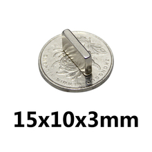 *5Pcs N50 Neodymium Block Magnet 15x10x3mm Super Strong Rare Earth Magnets 2024 - buy cheap