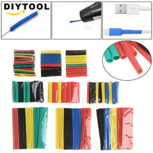 328pcs Assorted Polyolefin Heat Shrink Tubing Tube Cable Sleeves Wrap Wire Set 8 Size Multicolor/Black 2024 - buy cheap