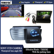 Зеркало заднего вида FUWAYDA, 4,3 дюйма, TFT, ЖК-дисплей, монитор парковки + HDCamera для Nissan Livina Cube, GT-R 2024 - купить недорого