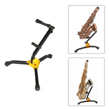Soporte plegable para saxofón Tenor, soporte de Metal para suelo, trípode, accesorios para instrumentos de viento en madera 2024 - compra barato