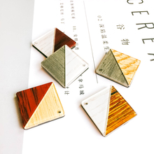 Simulation Wooden Resin Plastic Acrylic Square Pendant Eardrop Diy Handmade Material Necklace Earring Jewelry Finding 25mm 6pcs 2024 - buy cheap