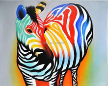 Top Artist Pure Hand-painted High Quality Modern Abstract Zebra Oil Painting On Canvas Modern Zebra Canvas Painting Decorative 2024 - buy cheap