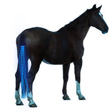 New 100CM Horse Tail USB Lights Chargeable LED Crupper Horse Harness Equestrian Outdoor Sport Horse Riding Tail Lights Equipment 2024 - buy cheap