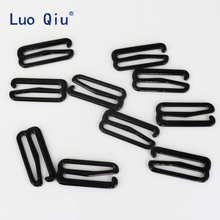 Luo Qiu-clips de hebillas de barra de metal, accesorios de ajuste de lencería, de alta calidad, color negro, 25mm, 30 unids/lote 2024 - compra barato