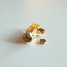 1Pcs RP-SMA male right angle 90 degree connector female pin for RG402 0.141"  Semi Rigid Cable 2024 - buy cheap