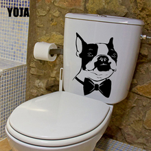 YOJA 16.7X22.4CM Boston Terrier Dog Pet Animals Toilet Decal Home Decor Wall Sticker T5-1571 2024 - buy cheap