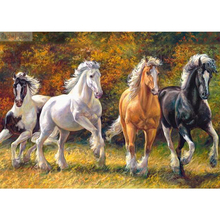 Bordado de diamantes Diy diamante pintura Cruz Stitch Kits diamante mosaico caballo cuadrado completo diamante bordado AD246 2024 - compra barato