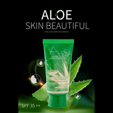 Aloe Hidratante Protetor Solar BB Creme de Clareamento Tez Cobertura Corretivo Líquido Fundação Cosméticos Ferramenta 2024 - compre barato