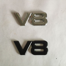 3D Metal V8 Emblems badge car stickers decals car styling  car accessories 2024 - buy cheap