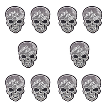 Skull Military Punk Badge Patch for Jacket Clothes Iron on Applique Patch Craft Stripe Sew Embroidery Patches for Clothes 10 PCS 2024 - buy cheap