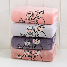 Rubylove-toalha de banho feminina, algodão, cor lisa, 140x70cm, bordado, absorvente, banheiro, verão, praia, para mulheres 2024 - compre barato