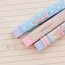 1 Pcs New Rainbow Color Simple Long Strip Pencil Erasers for Office Student School Kids Prize Writing Drawing Student Gift 2024 - buy cheap