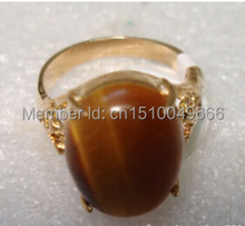 FREE SHIP >>>>>Real Tigereye Opal Stone 18KGP Ring Size: 7.8.9 2024 - buy cheap