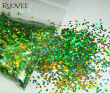 Laser Holographic Light Green Color 2MM Diamond rhombus Glitter Paillette Spangles Shape for DIY Nail Art Decoration 2024 - buy cheap