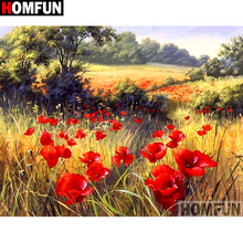 HOMFUN Full Square/Round Drill 5D DIY Diamond Painting "Flower landscape" Embroidery Cross Stitch 3D Home Decor A10754 2024 - buy cheap