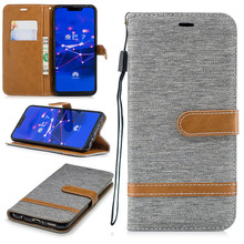 Case For huawei MATE 20 LITE TPU Leather Flip Wallet Case For huawei MATE 20 LITE cover Denim Stand Magnetic Holder Phone Cases 2024 - buy cheap