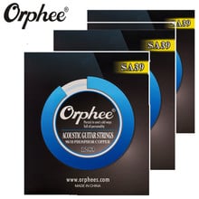 Orphee SA39 012-053 Acoustic Guitar Strings 90/10 Phosphor Copper Hexagonal Core Nickel Alloy Vacuum Packaging 3Set 2024 - buy cheap