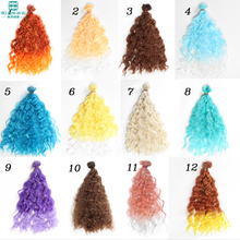 1pcs 25cm*100cm Small volumes of wool stereotypes hair for dolls1/3 1/4 1/6 BJD SD DIY Accessories for dolls 2024 - buy cheap