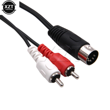 Cable MIDI macho de 5 pines, 0,5 M, 1,5 M, a 2 RCA Dual, macho, Conector de Audio para sistema de Audio en casa, gran oferta 2024 - compra barato